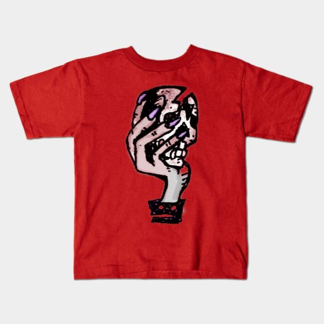 SKULLnHAND Kids T-Shirt by MattisMatt83